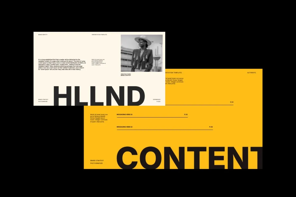 Minimalist Brand Portfolio PowerPoint Template