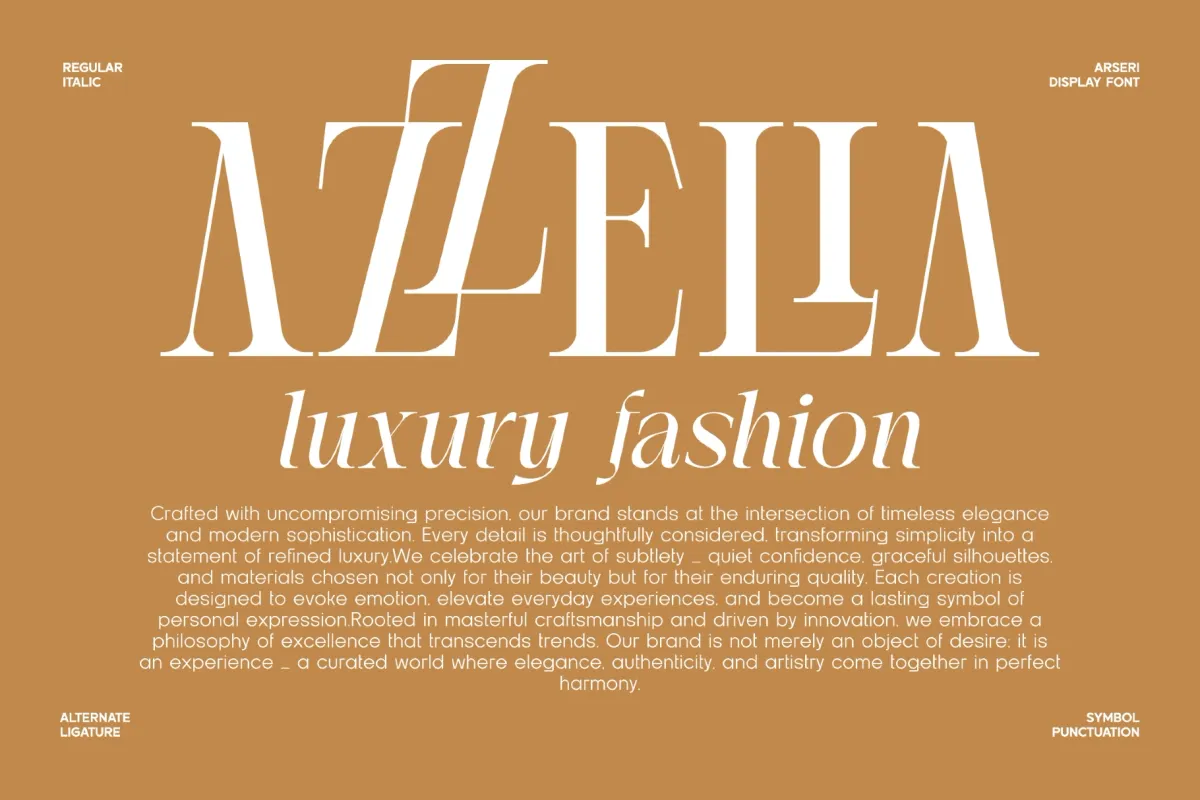 Arseri - Luxury Serif Display Font