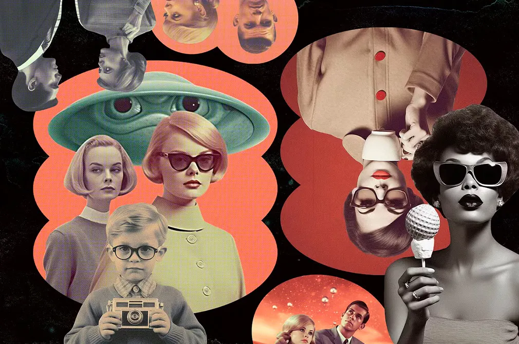 Retrofuturistic Movies Collage Kit