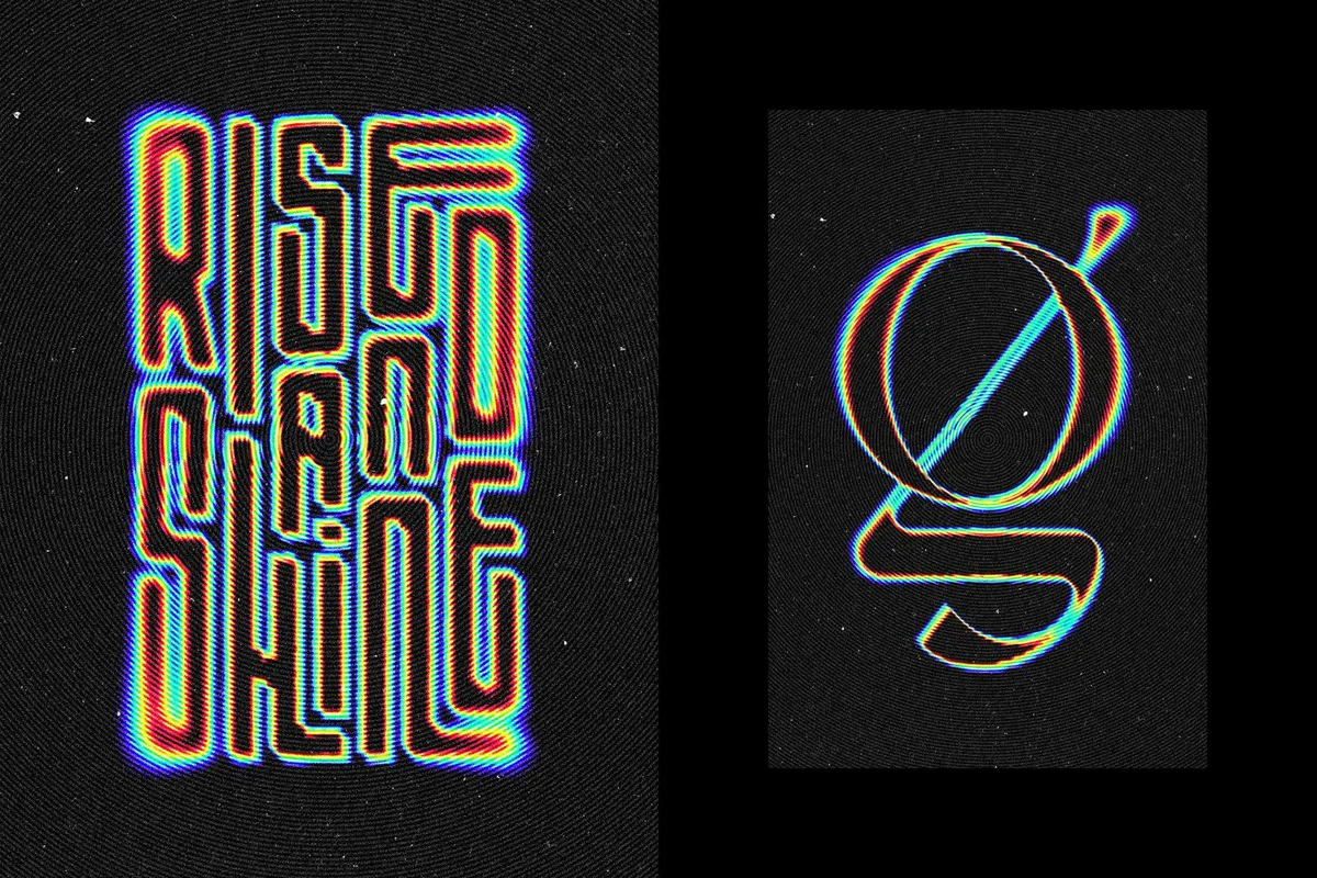 Circle Blur Text & Logo Effect