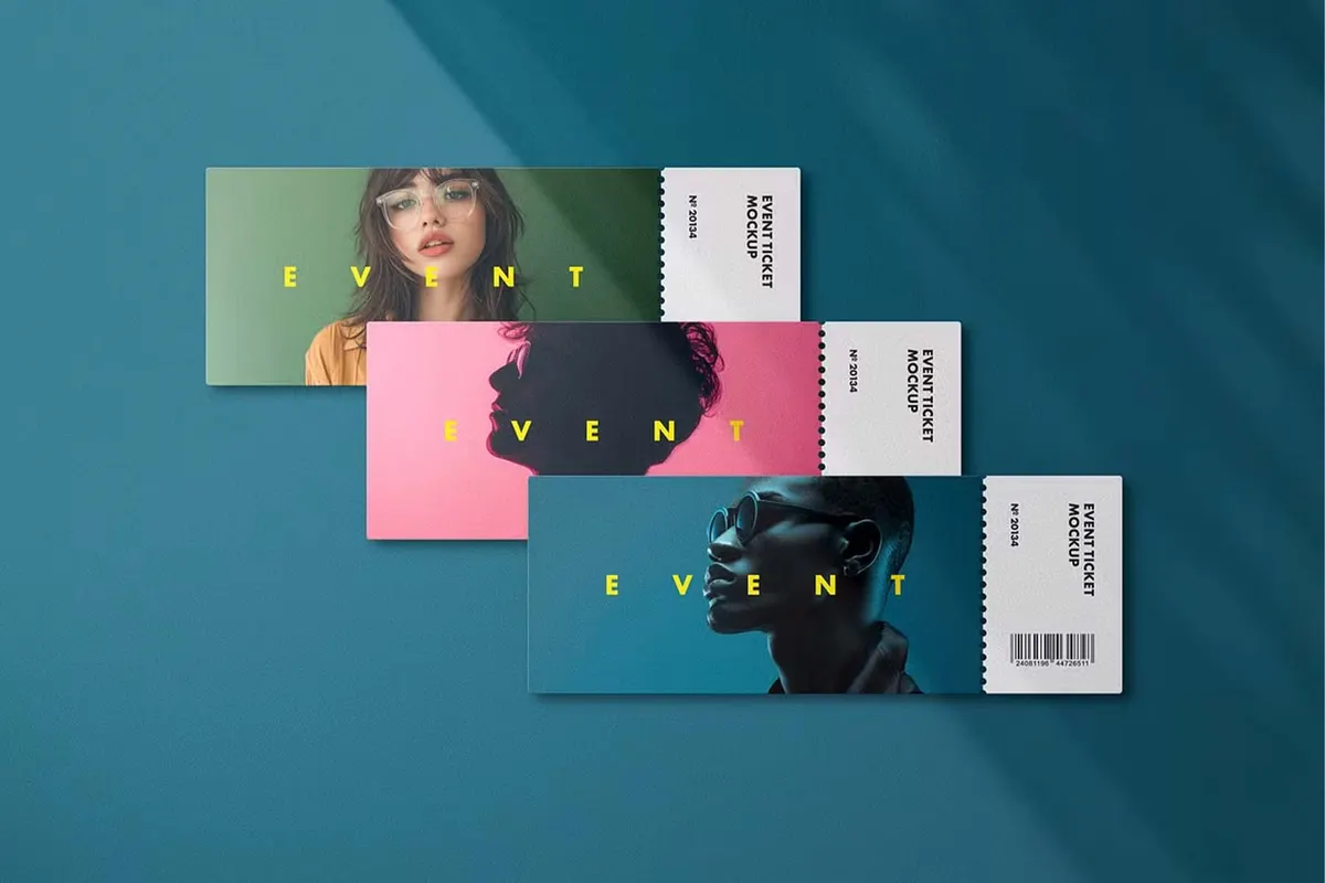 Concert Tickets Mockup