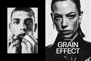 Grain Poster Photo Effect