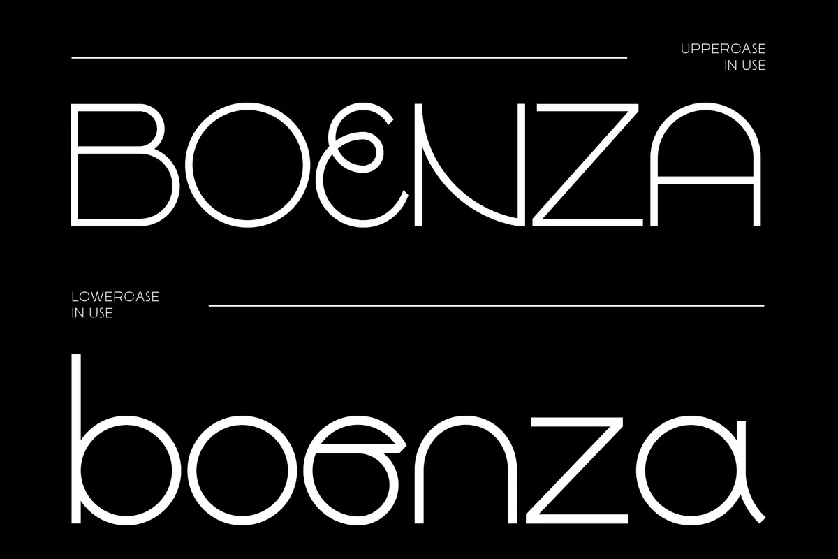 Gaego - Monoline Geometric Display Font