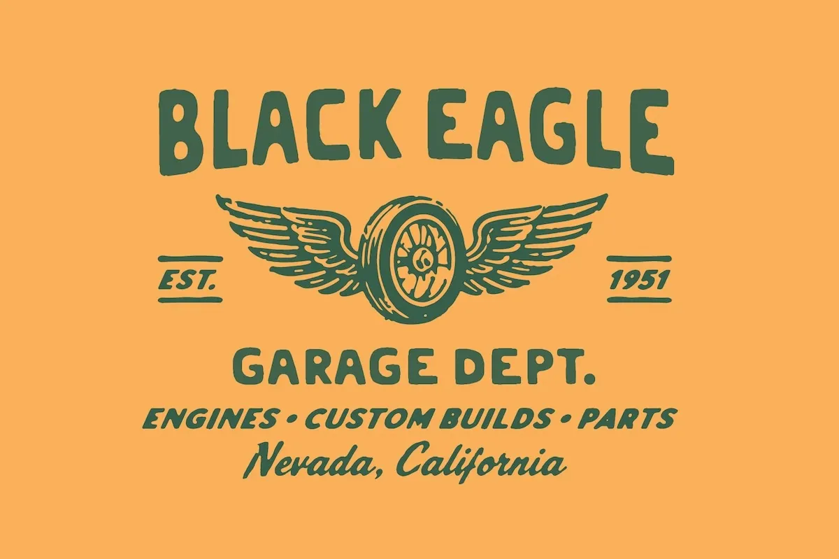 Gearline Motors - Vintage Garage Font Family