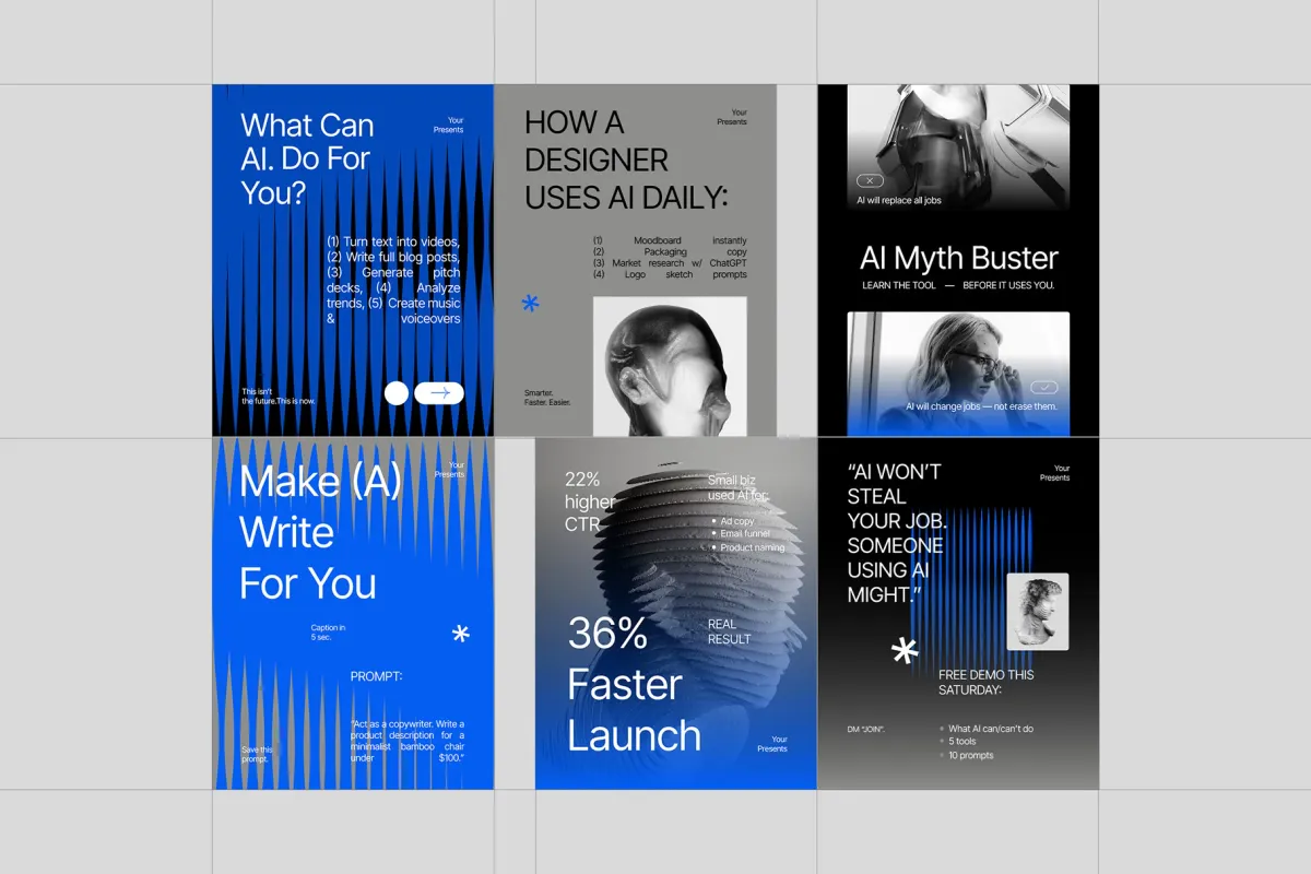 AI Automation Instagram Pack for Affinity
