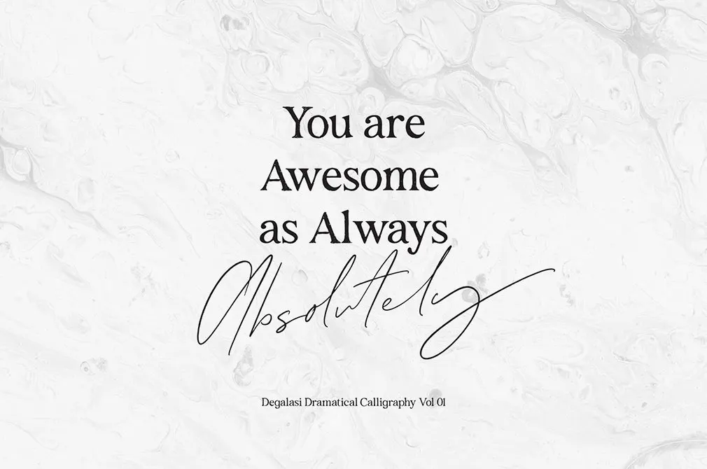 Degalasi Script Font