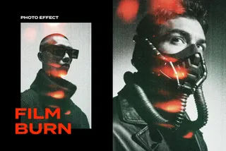 Film Burn Leak Photo Effect