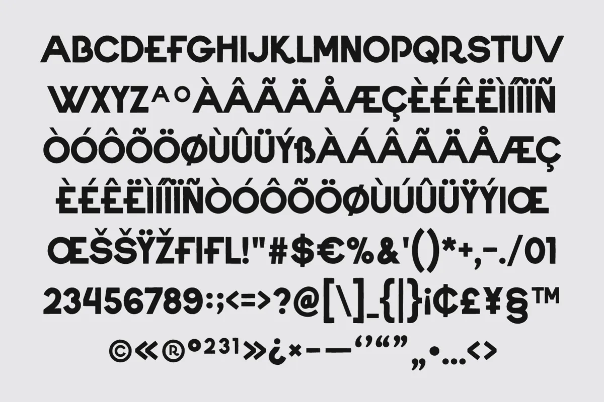 Albert Bloc - Bold All Caps Display Font