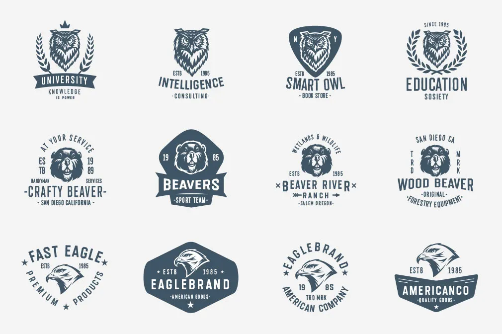 Savage Animals Vector Bundle