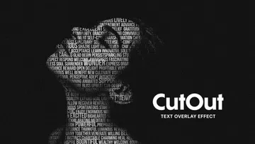 Cut Out Text Overlay Effect