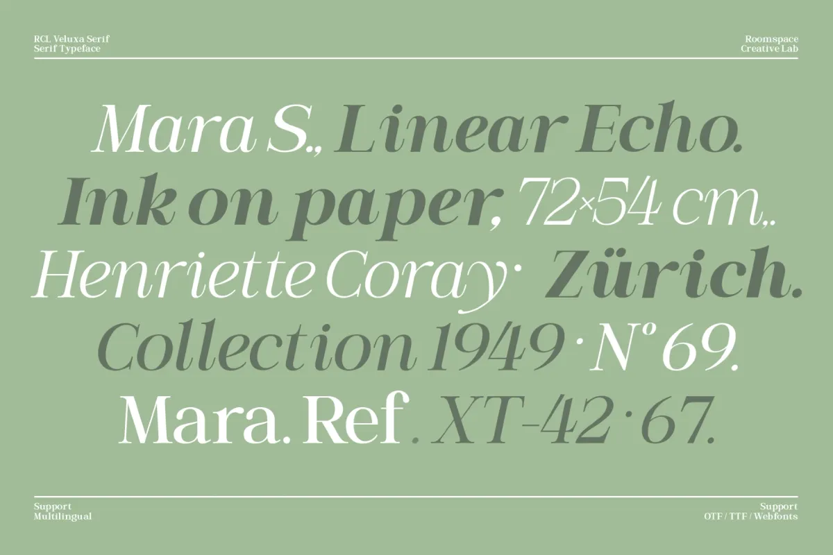 Veluxa Serif – Elegant Branding Serif Font