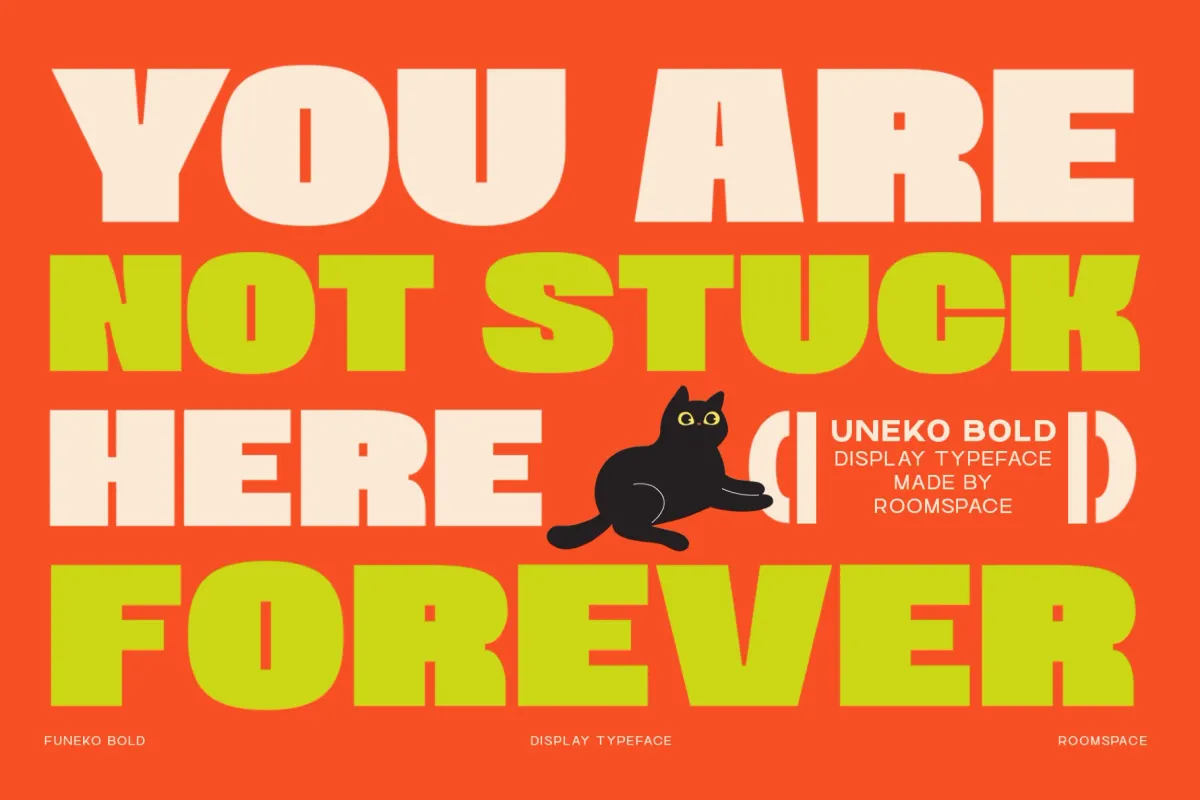 Uneko Bold – Playful Chunky Display Font