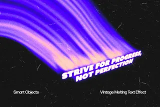 Liquid Melting Text Effect