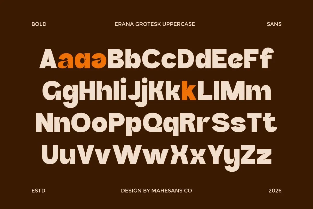 Erana Grotesk – Bold Sans Serif Font