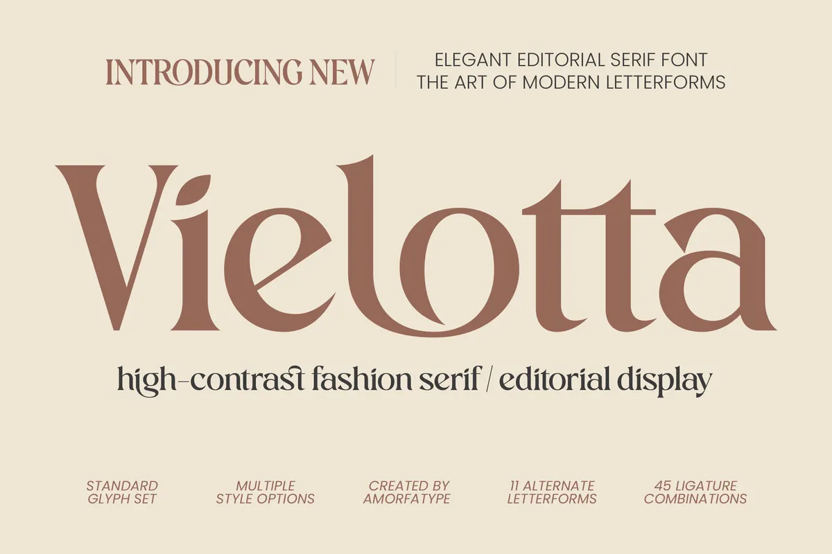Vielotta - Elegant Editorial Serif