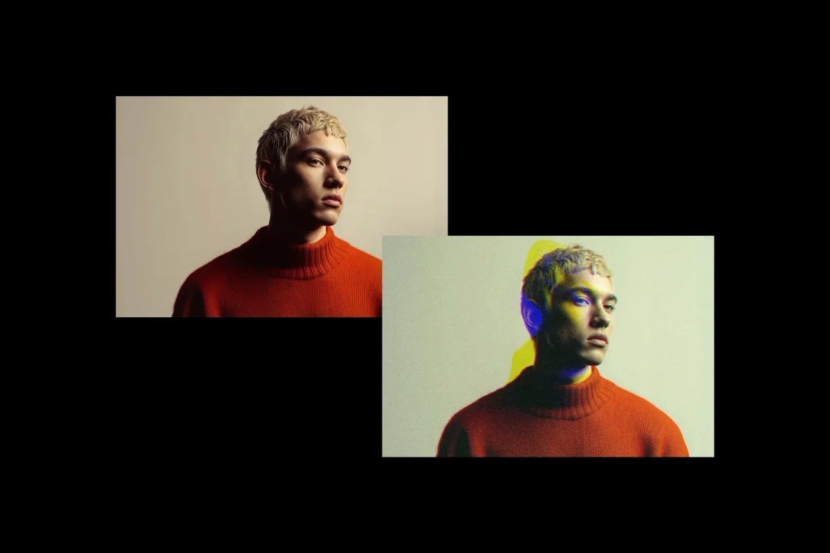 Channel Distortion Photo Effect