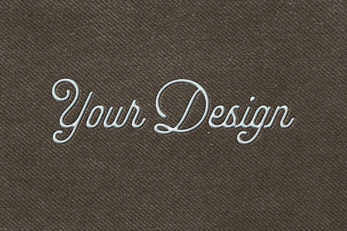 Stitching Embroidery Apparel Mockup