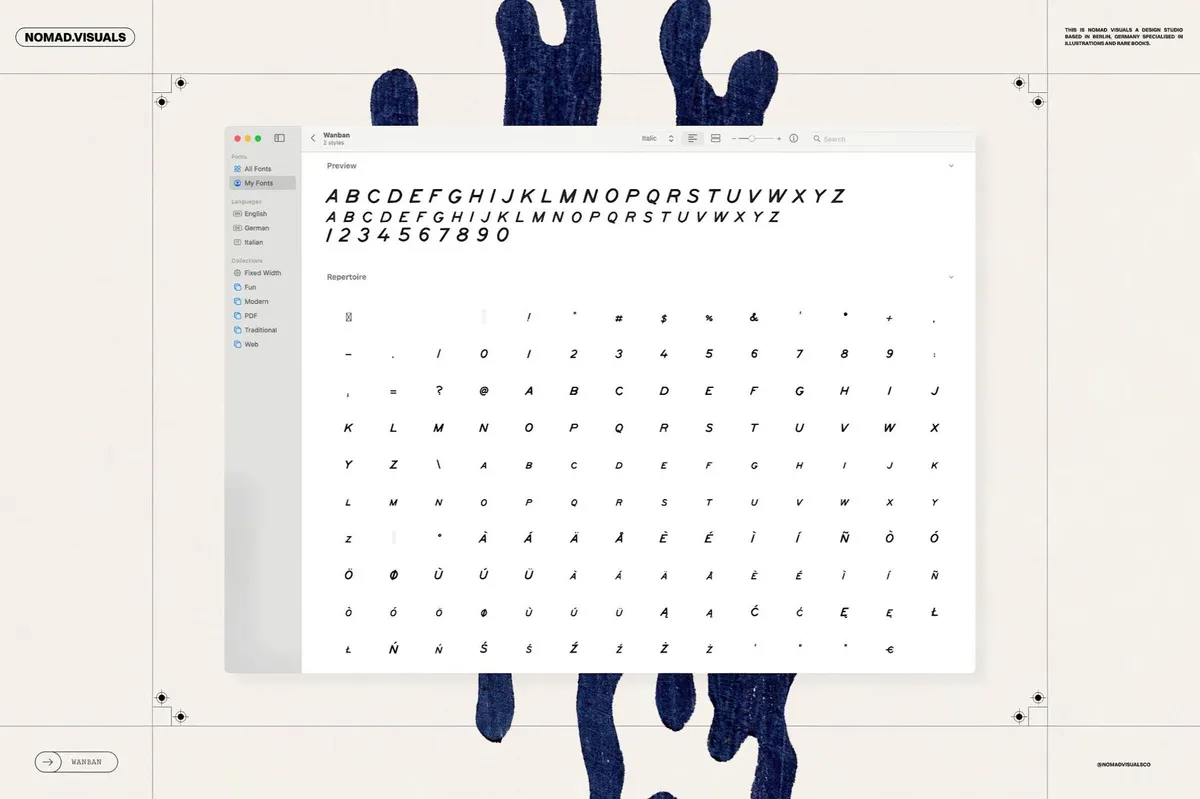 Wanban All-Caps Font
