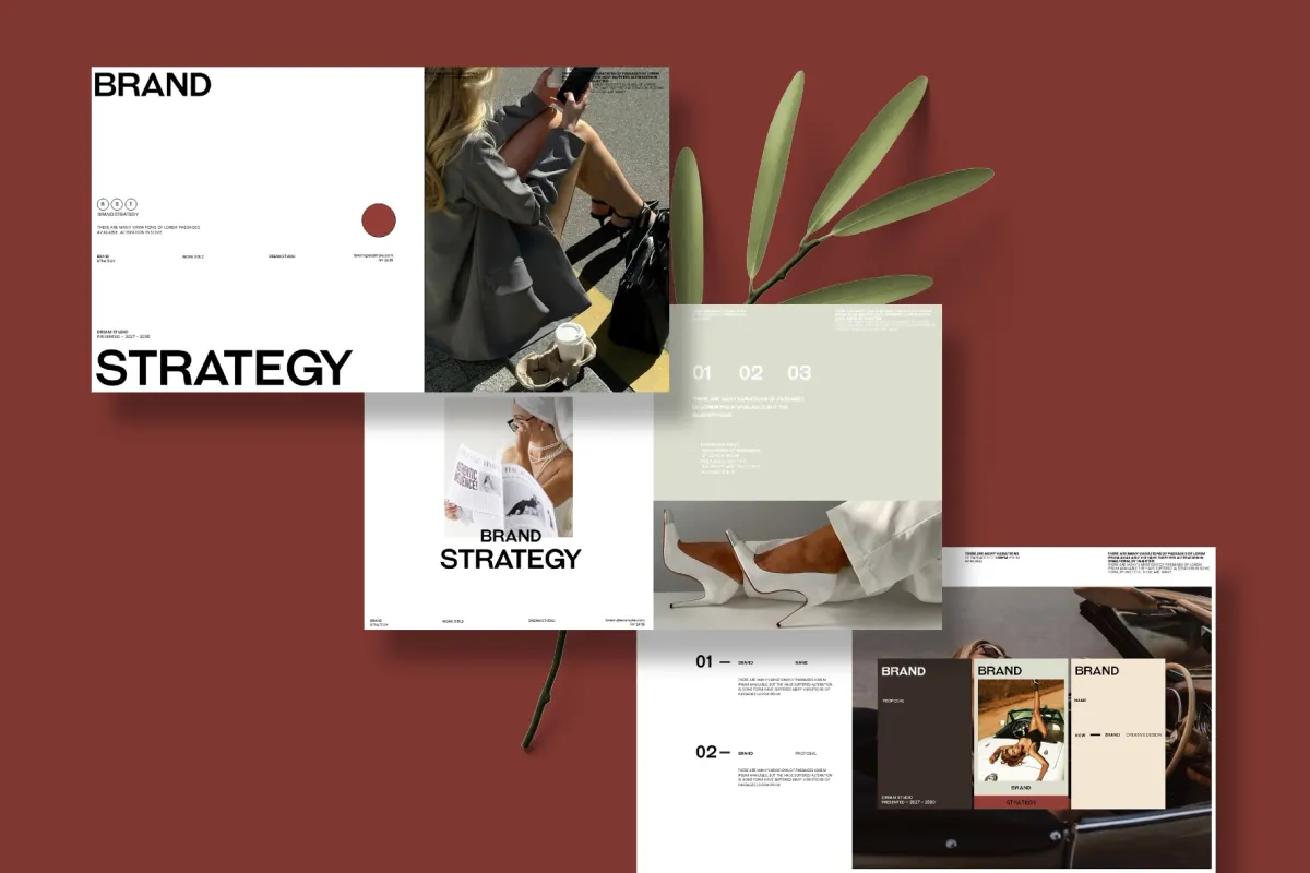 Clean Modern Brand Strategy Presentation Template