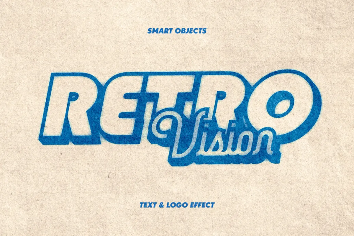 Retro Vision Text Effect