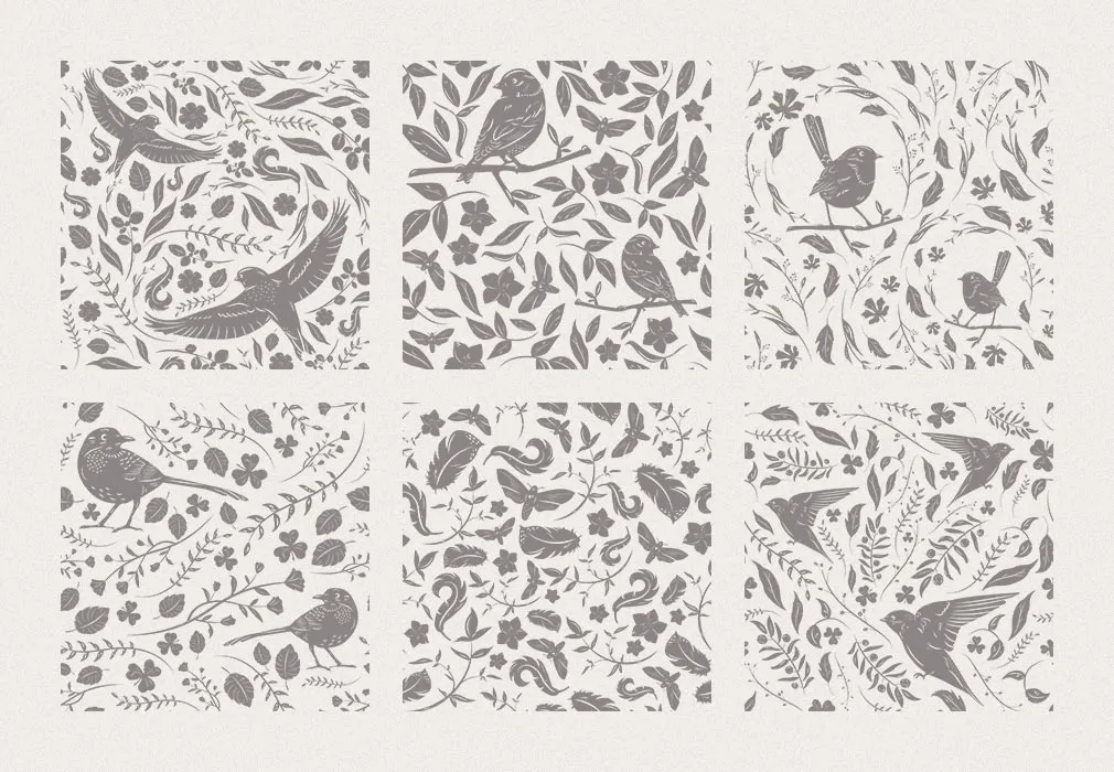Birds & Blooms Patterns