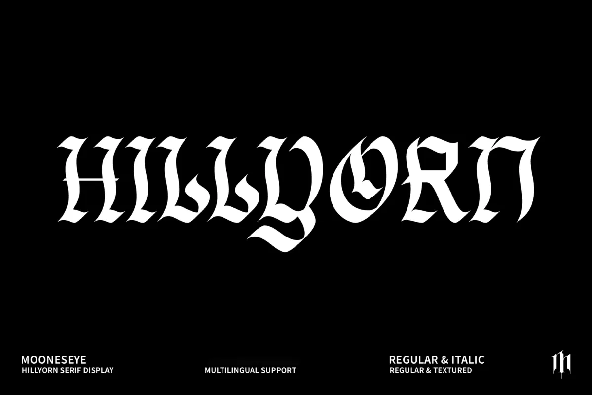 Hillyorn - Modern Blackletter Font