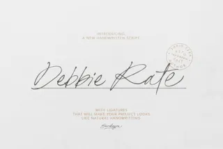 Debbie Rate — Handwriting Script