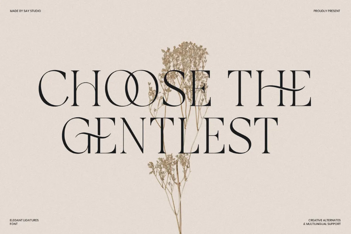 Galvore - Luxury Ligature Serif Font