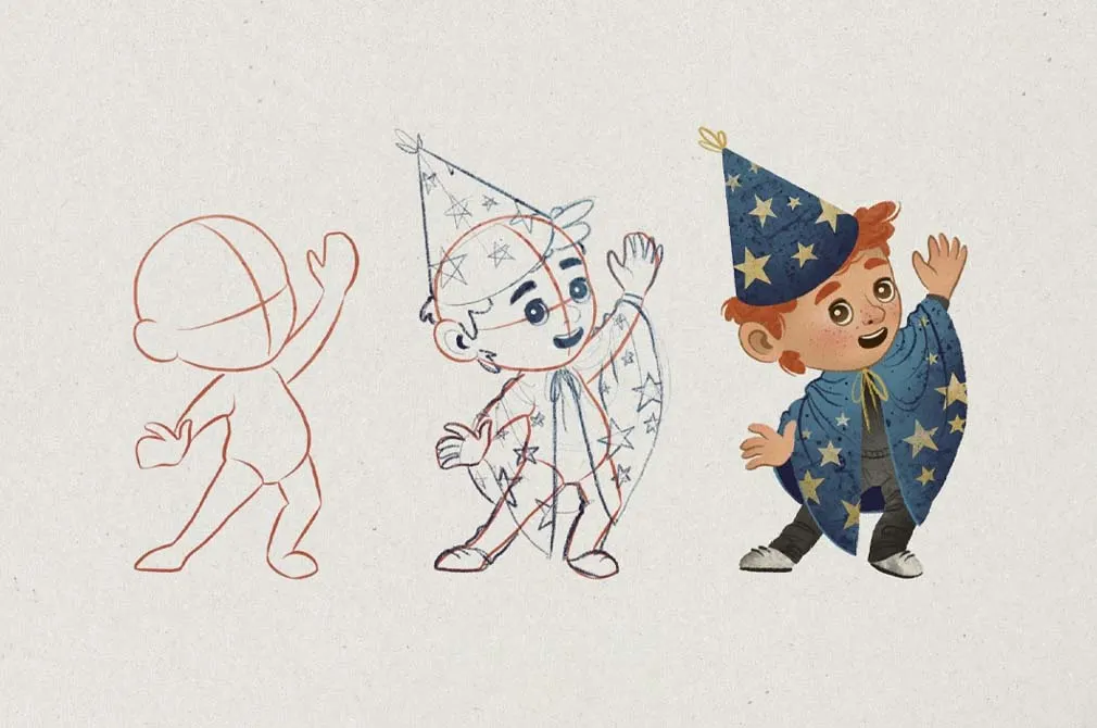Stamp Procreate Brushes for Kids Character Design