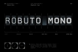 GC Robuto Mono - Tech Monospace Font