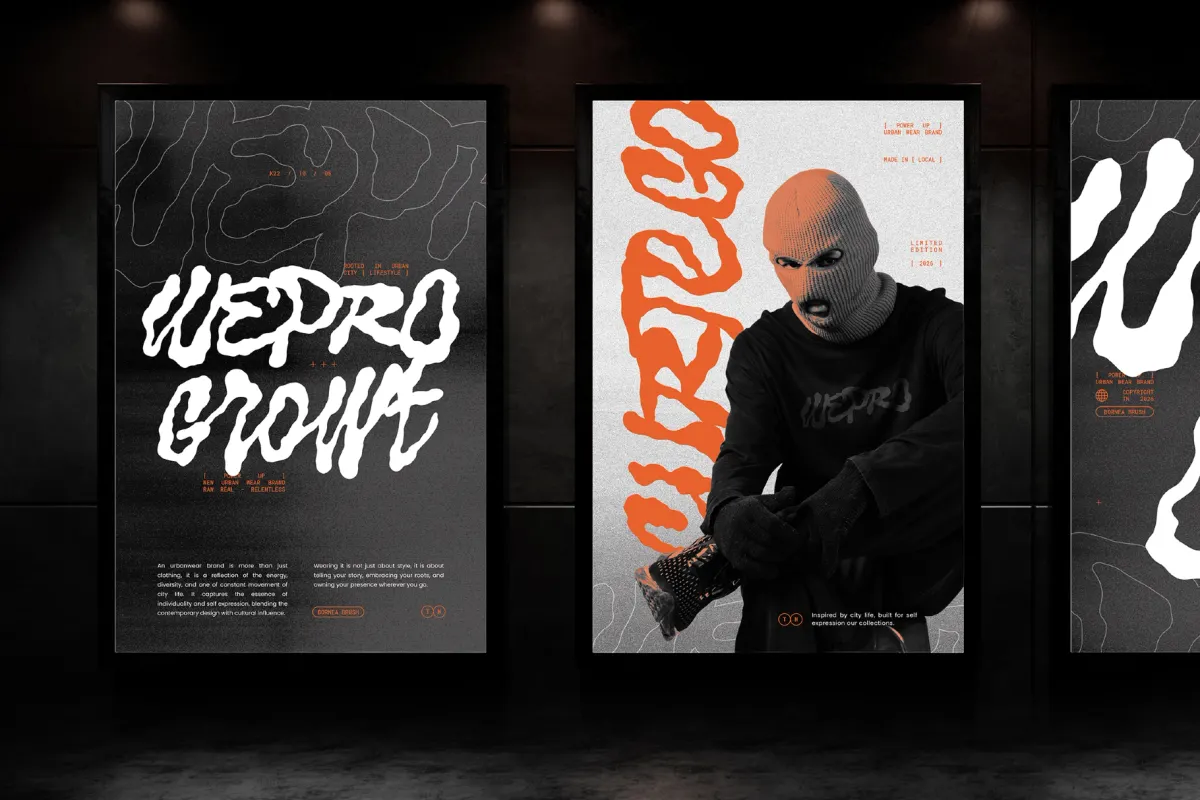 Bornea Brush - Organic Graffiti Script Font