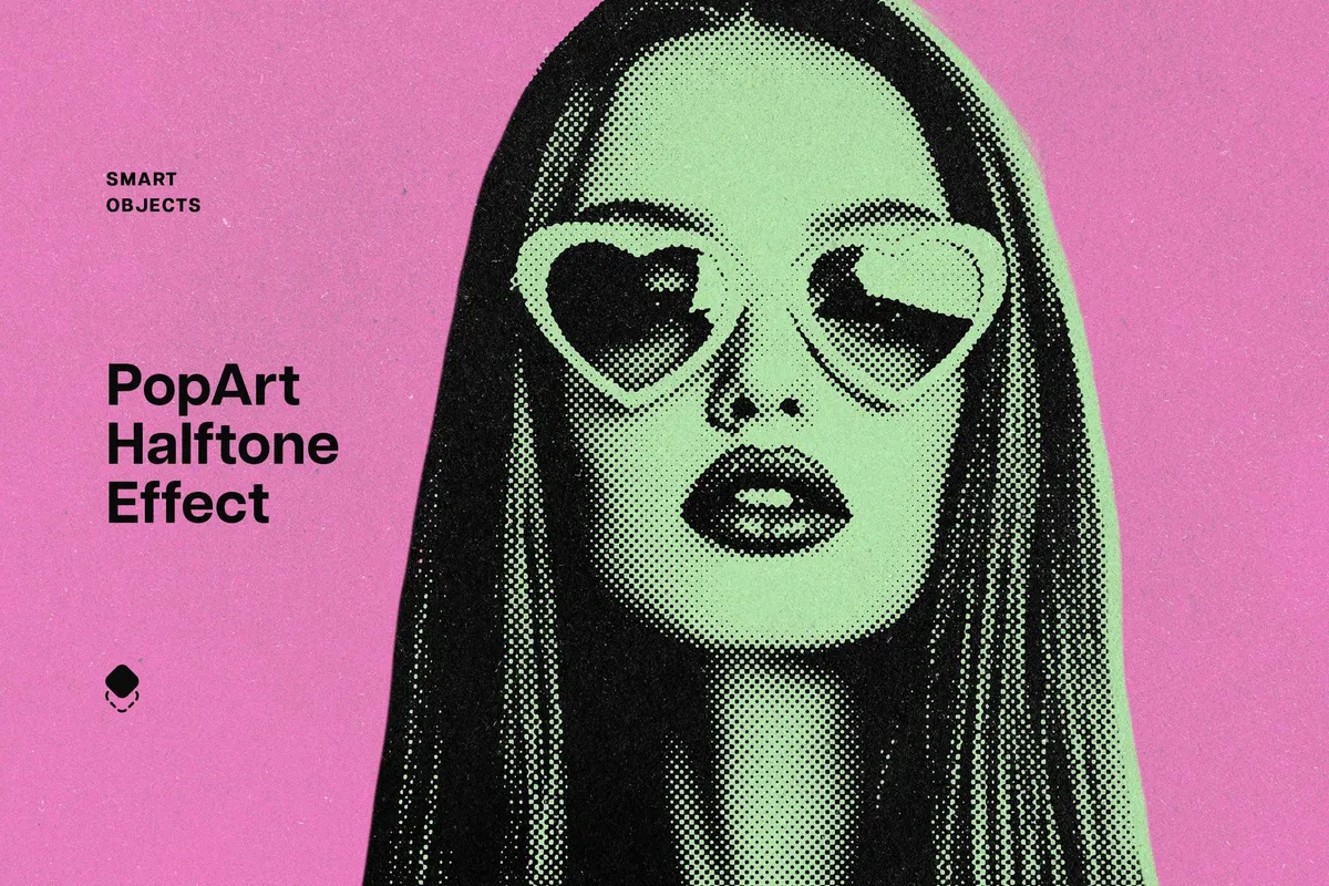 Pop Art Halftone Photo Effect