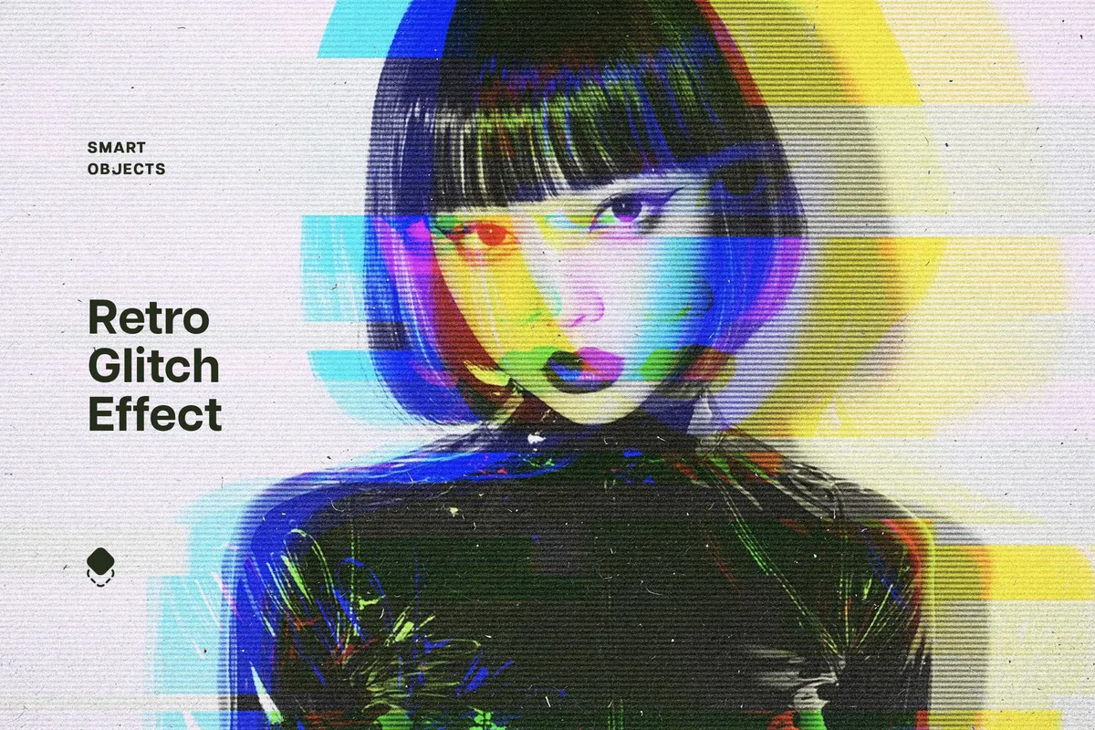 Glitch Retro Photo Effect