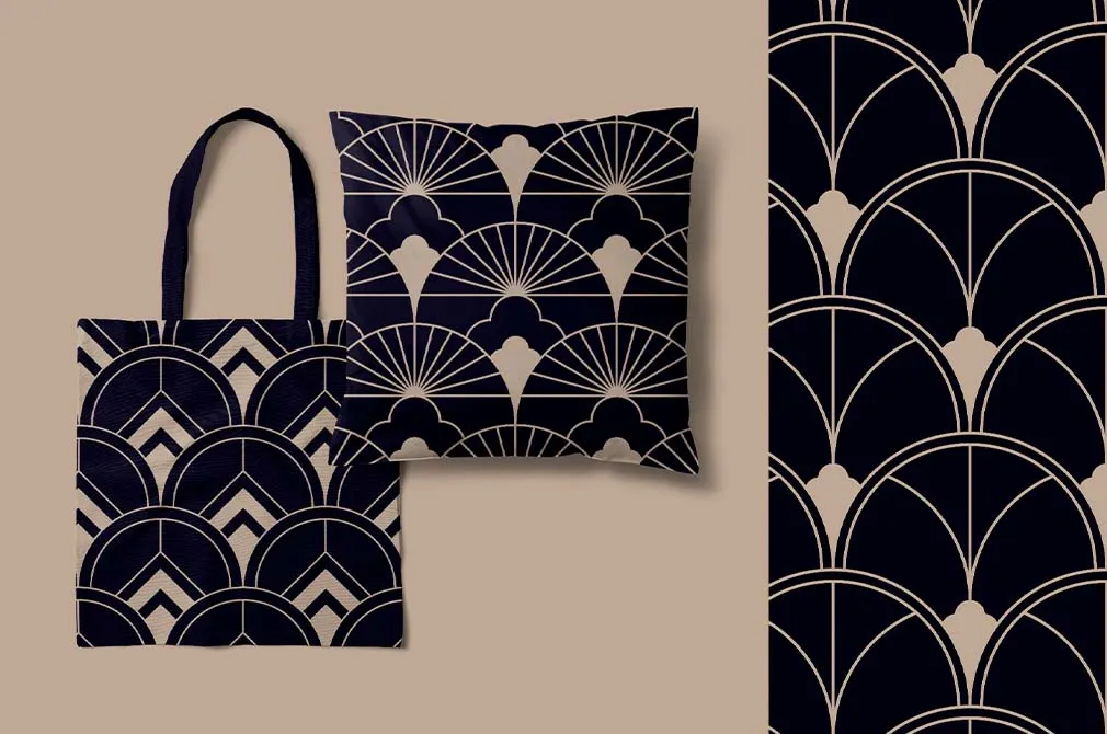 Fish Scale Art Deco Patterns