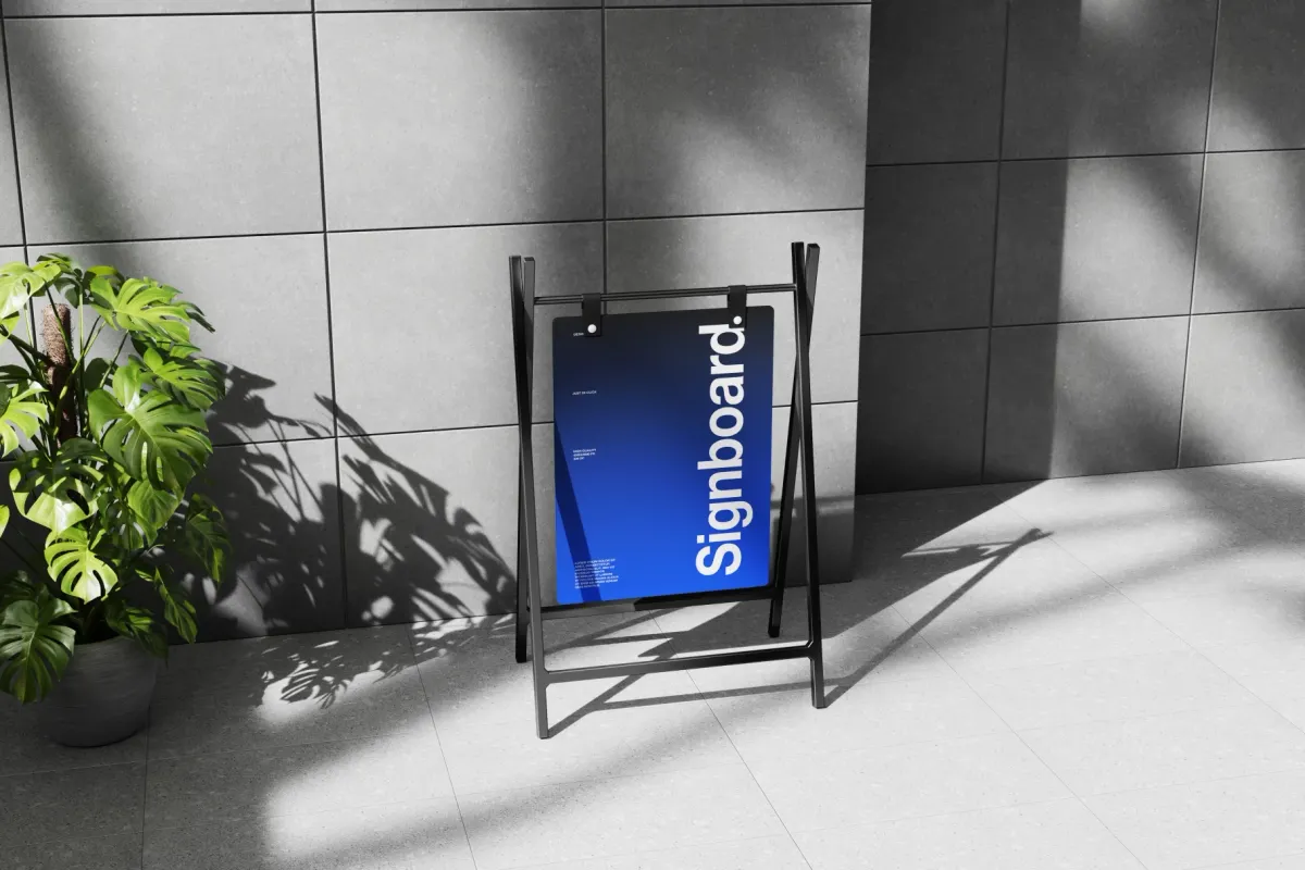 A-Frame Sign Mockup