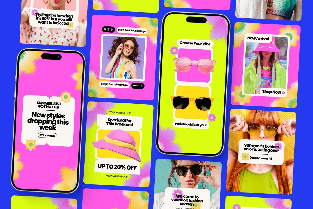 Summer Fashion Instagram Template Pack