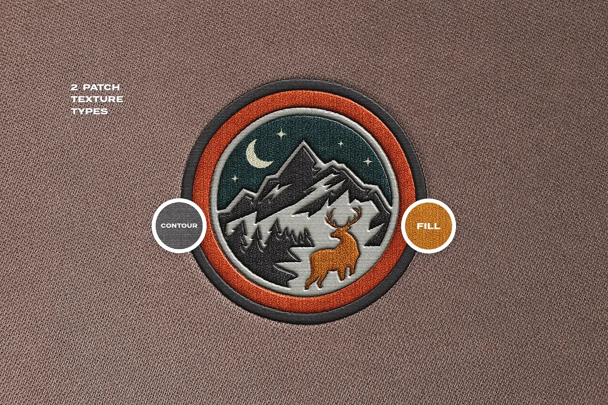 Patch Embroidery Mockup
