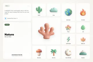 3D Nature Icons