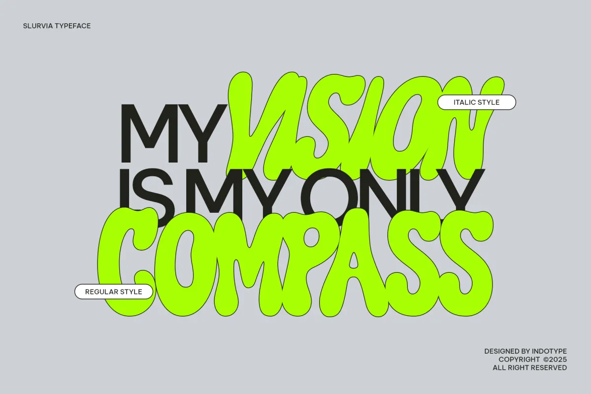 Slurvia - Liquid Display Font