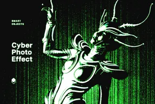 Cyber Screen Photo Effect