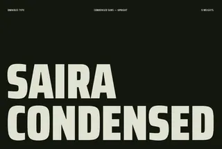 Saira Condensed. Free Font Family