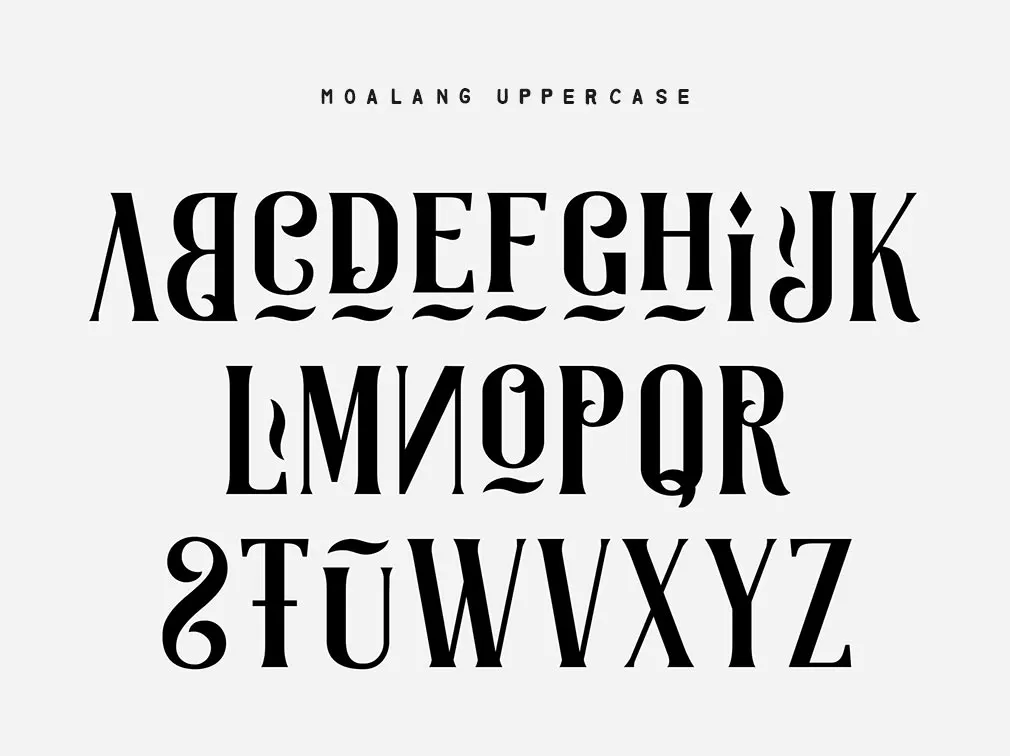 Moalang Display Font