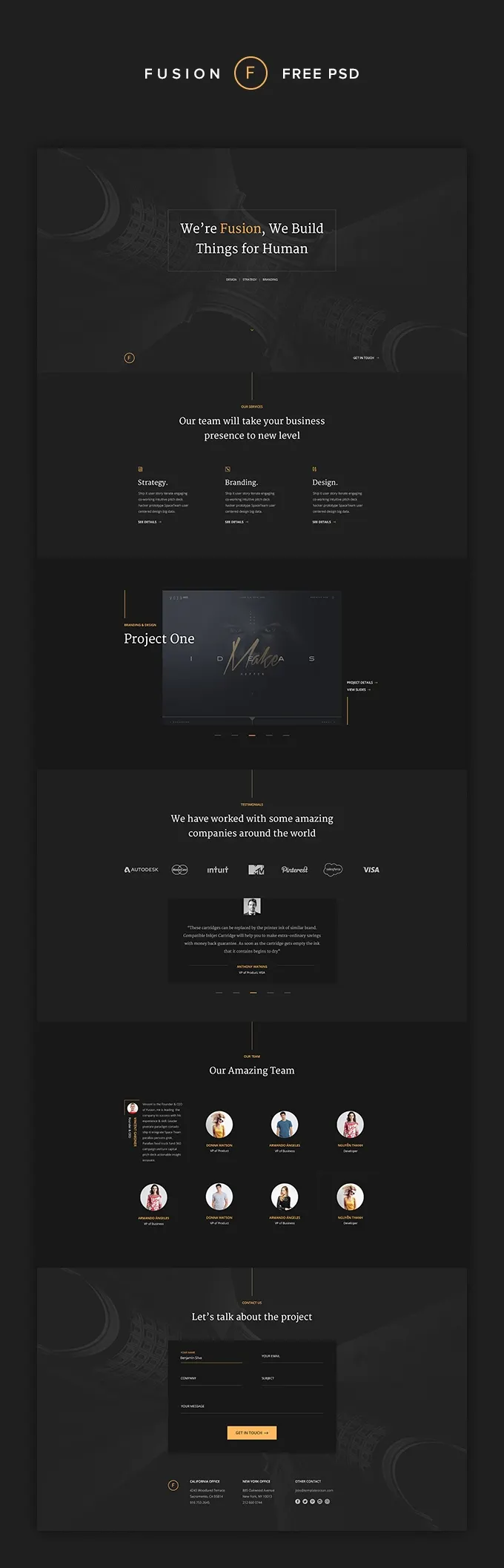 Fusion Web Portfolio Template