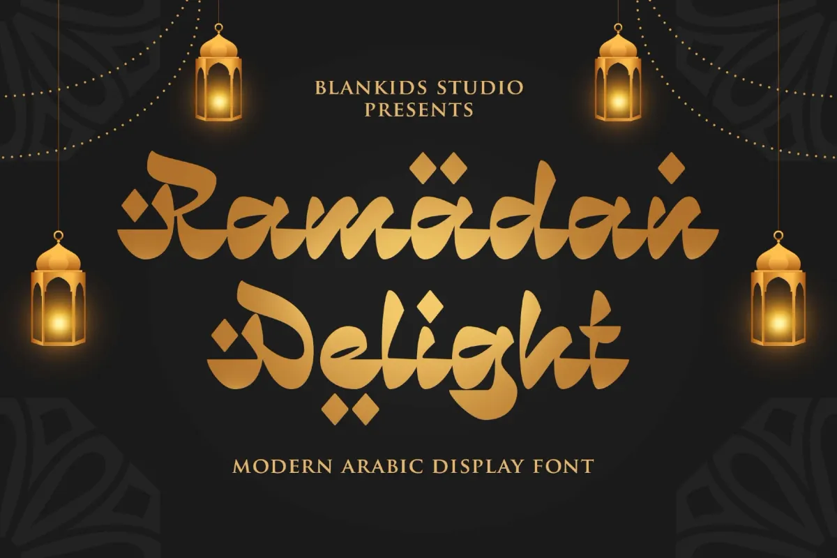 Ramadan Delight a Modern Arabic Display Font
