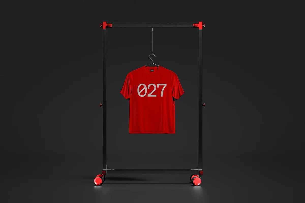 Hanging T-Shirt Mockup