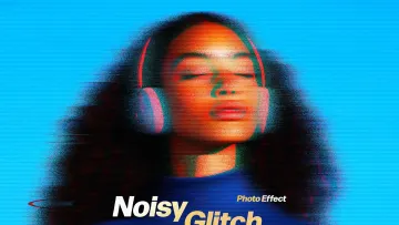Noisy Glitch Photo Effect