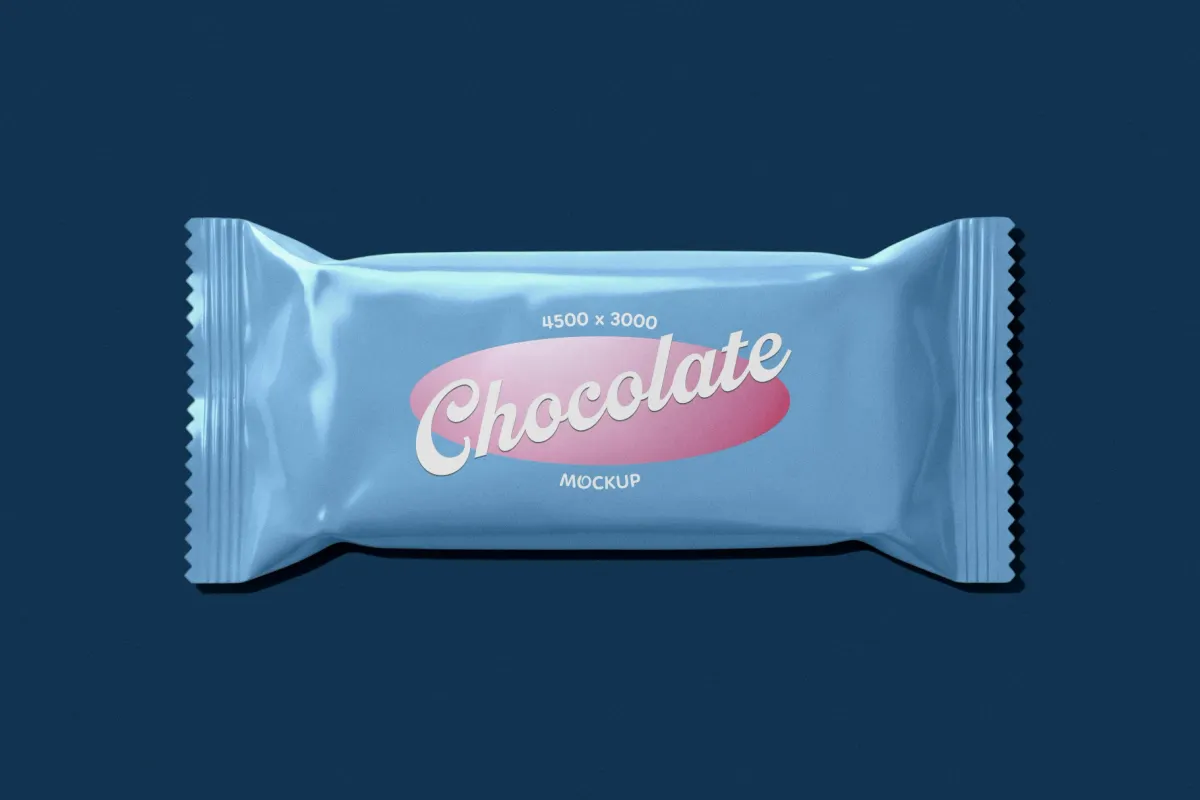 Chocolate Bar Packaging Mockup
