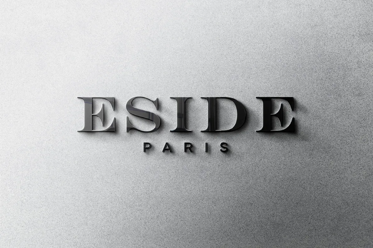 Cast-Metal Logo Wall Mockup
