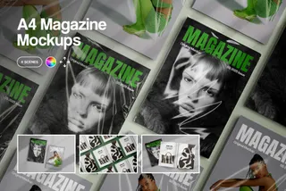 A4 Magazine Mockups