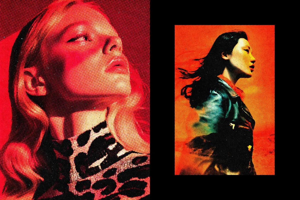 Halftone Poster Photo Effect